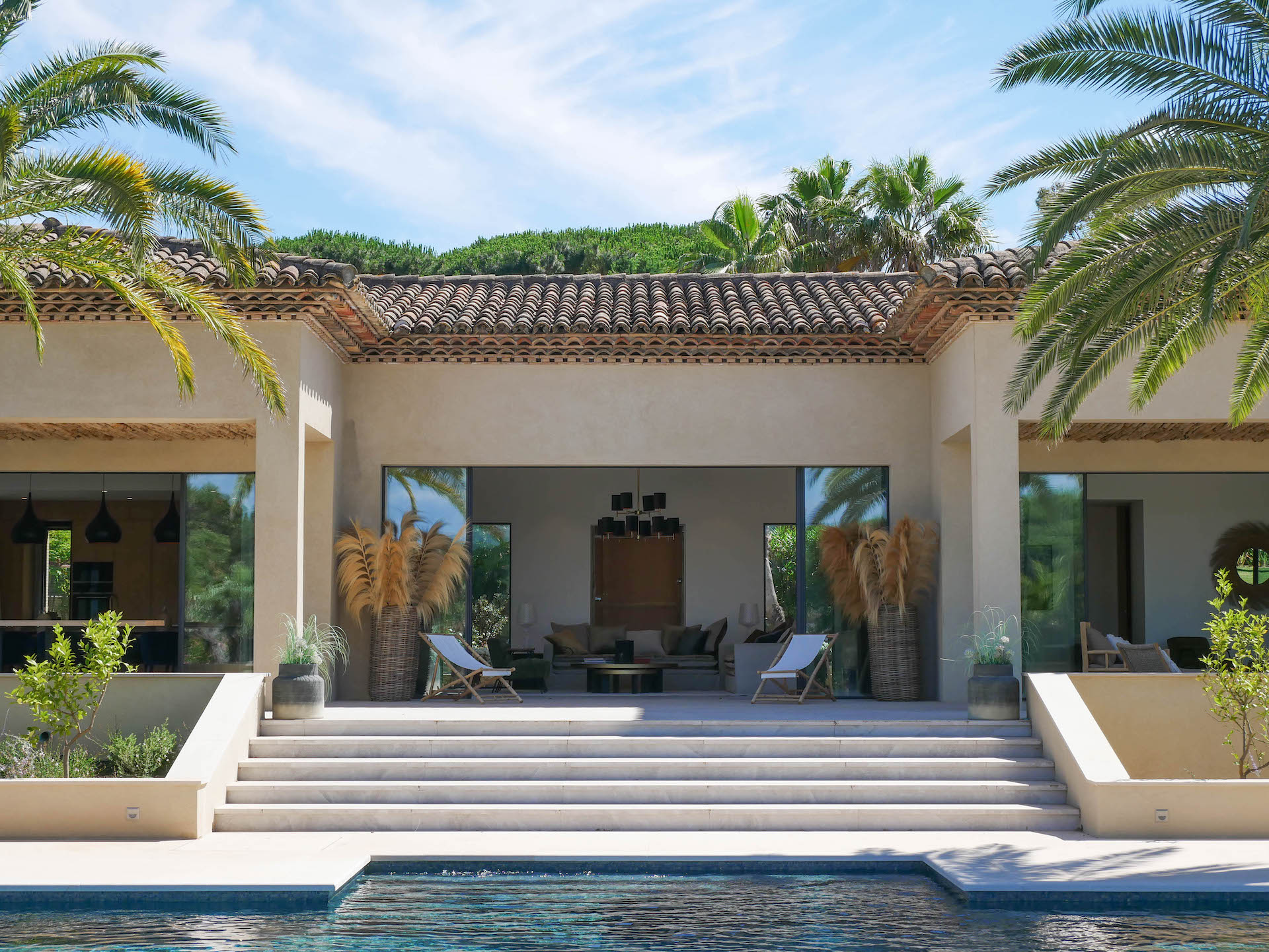 Villa architecte piscine Saint-Tropez