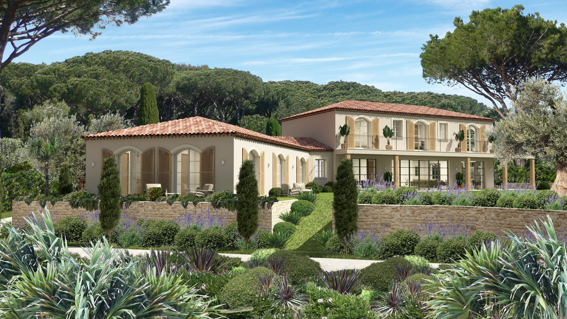 Villa a style provençale dans le golfe de Saint-Tropez