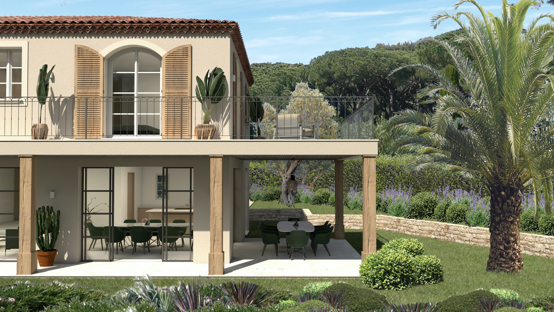 Villa a style provençale dans le golfe de Saint-Tropez