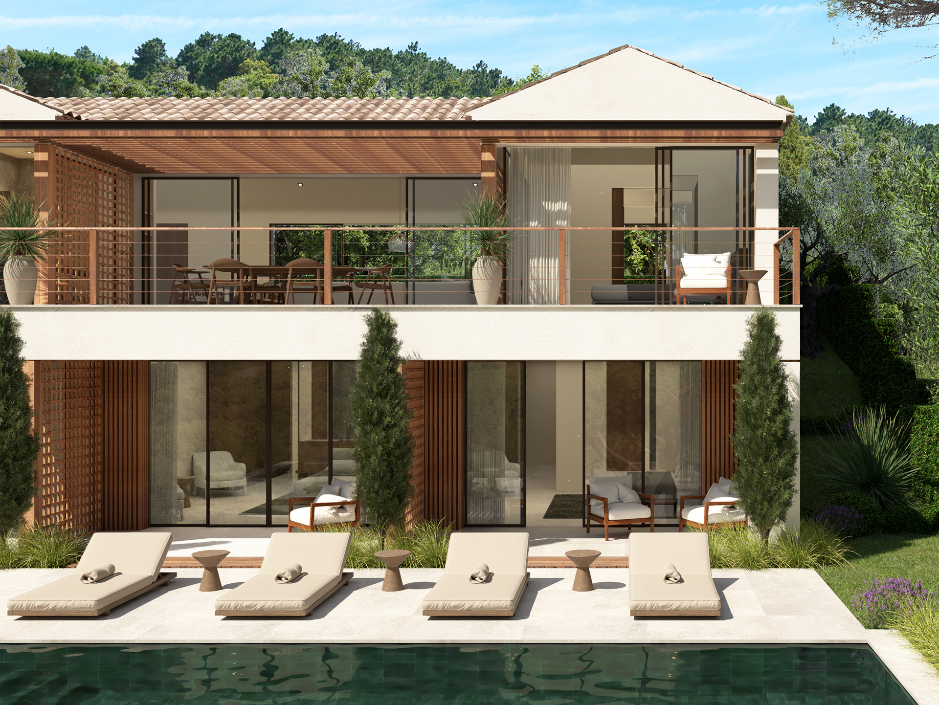 Villa contemporaine, luxe et raffinement a Saint-Tropez